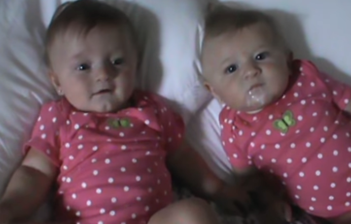 Baby Makes Silly Sound & Has Twin Sister Cracking Up— InspireMore