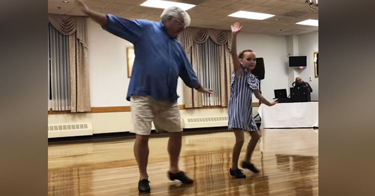 Massachusettes Grandpa Tap Dances At Recital With Granddaughter