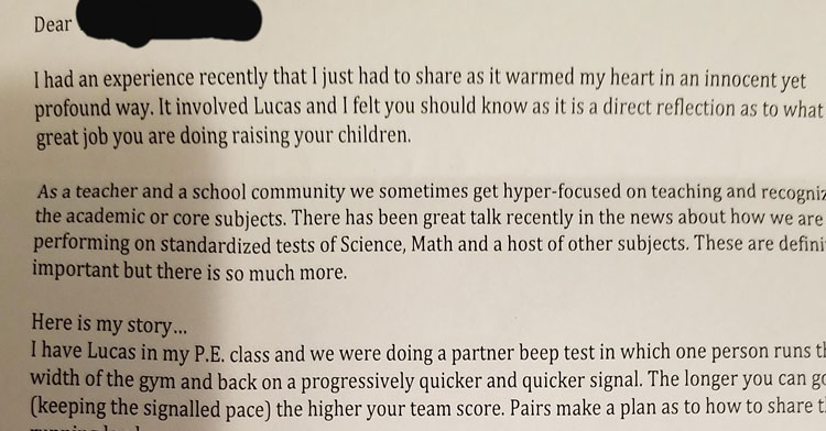 P.E. Teacher Writes Powerful Letter To Parents — InspireMore