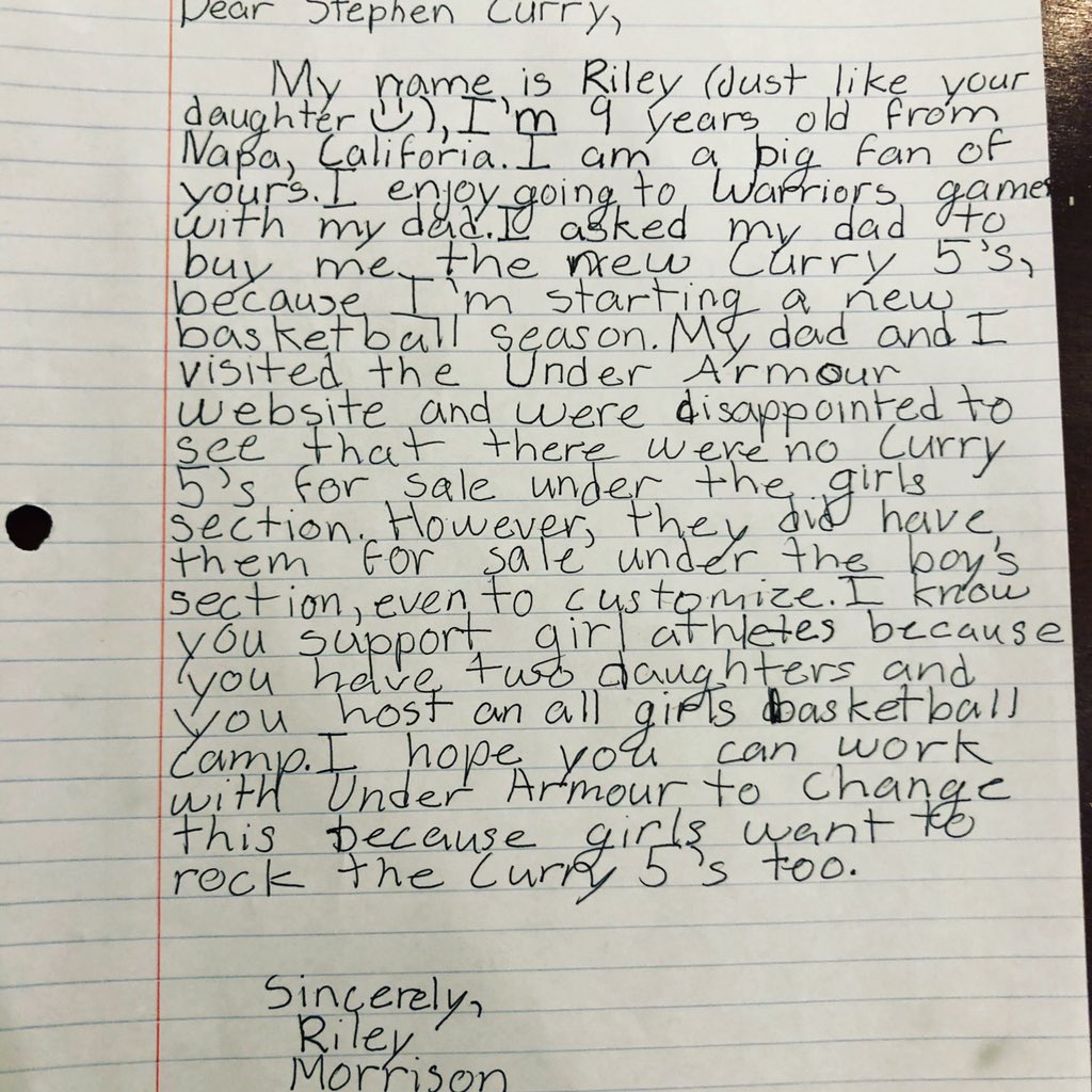 riley's letter