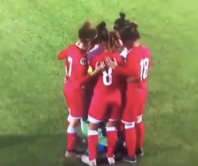 Jordan women's soccer team halts match so opposing player can fix hijab