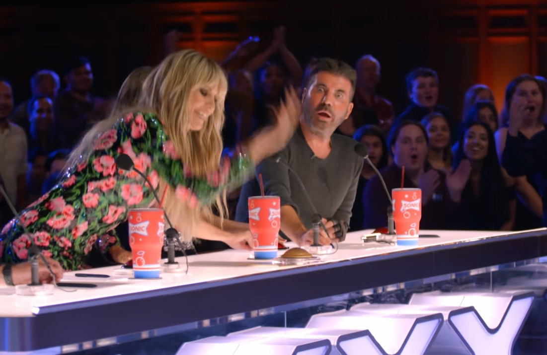 Heidi Klum Hits Golden Buzzer When Singer's Original Song Moves Her To