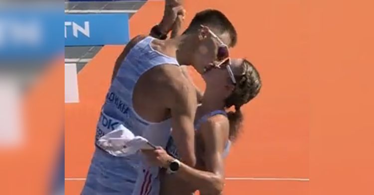 Now That's A Prize! Racewalker Greets Partner With A Proposal At The Finish  Line.