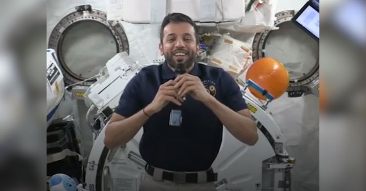 This astronaut got to speak to his sons from the International Space Station.