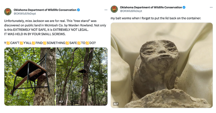 oklahoma department of wildlife tweets
