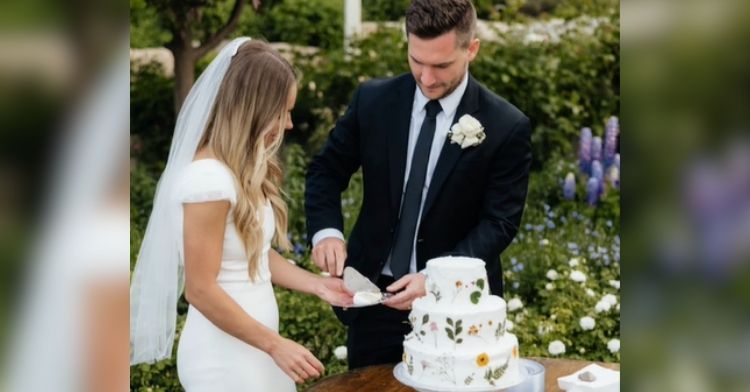 This couple came up with a great wedding cake tradition.