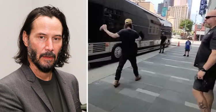 Keanu Reeves Stops For Game Of Catch With 9-Yr-Old Fan.