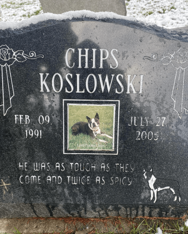 Chips K headstone