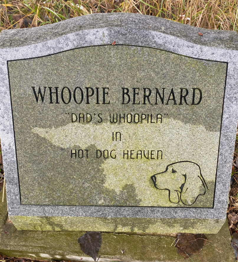 whoopie bernard headstone