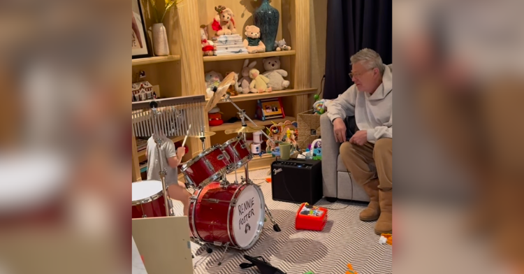 Katharine McPhee And David Foster’s 2-Yr-Old Has Serious Drumming ...