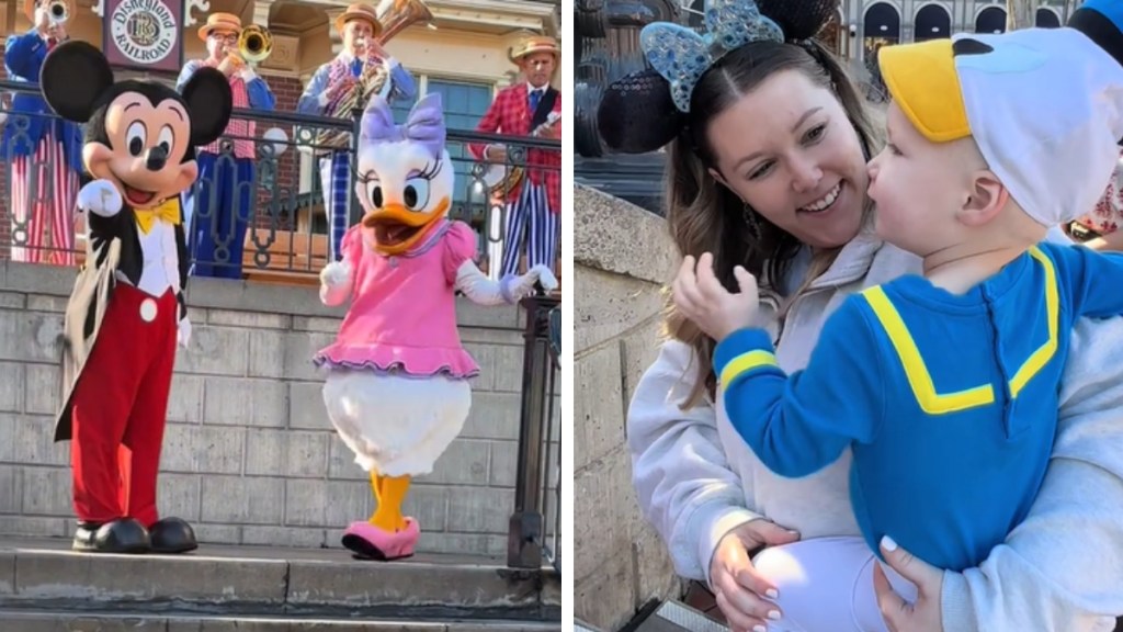Mickey Runs To Grab Daisy Duck When He Spots Adorable Baby Donald Duck In  Crowd – InspireMore