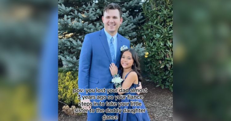 A man takes his fiancé's little sister to the father-daughter dance.