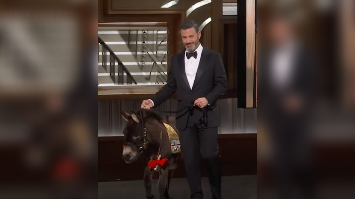 Remember When Jimmy Kimmel Brought an “Emotional Support” Donkey to the