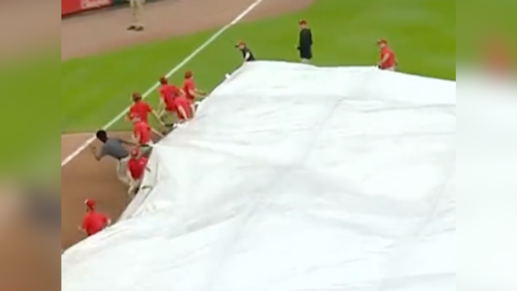 tarp monster on baseball