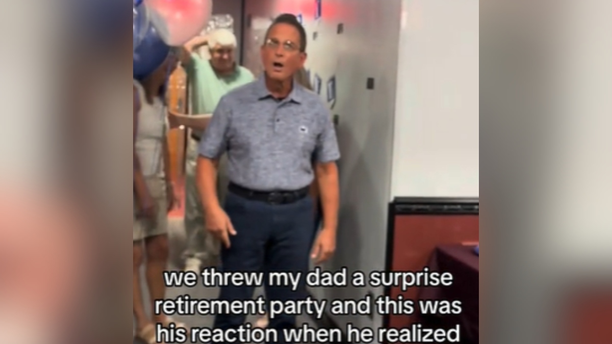 Father reacts sweetly to his children’s surprise farewell party – InspireMore