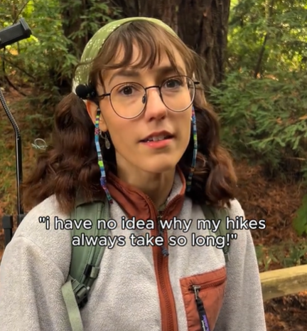 Self-Aware Hiker Has “No Idea” Why Her Excursions Take So Long