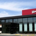 Exterior view of a Wendy's on a sunny day