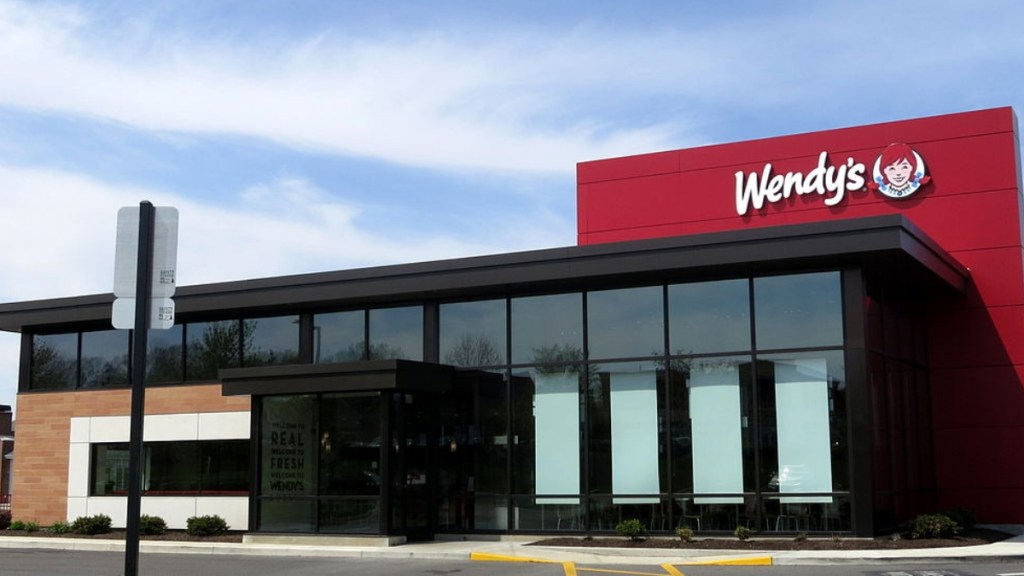 Exterior view of a Wendy's on a sunny day