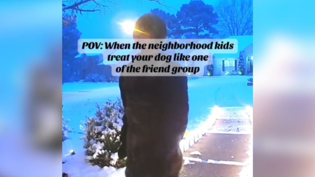 Doorbell camera footage of a boy standing outside a home.