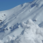 a snow-covered mountain